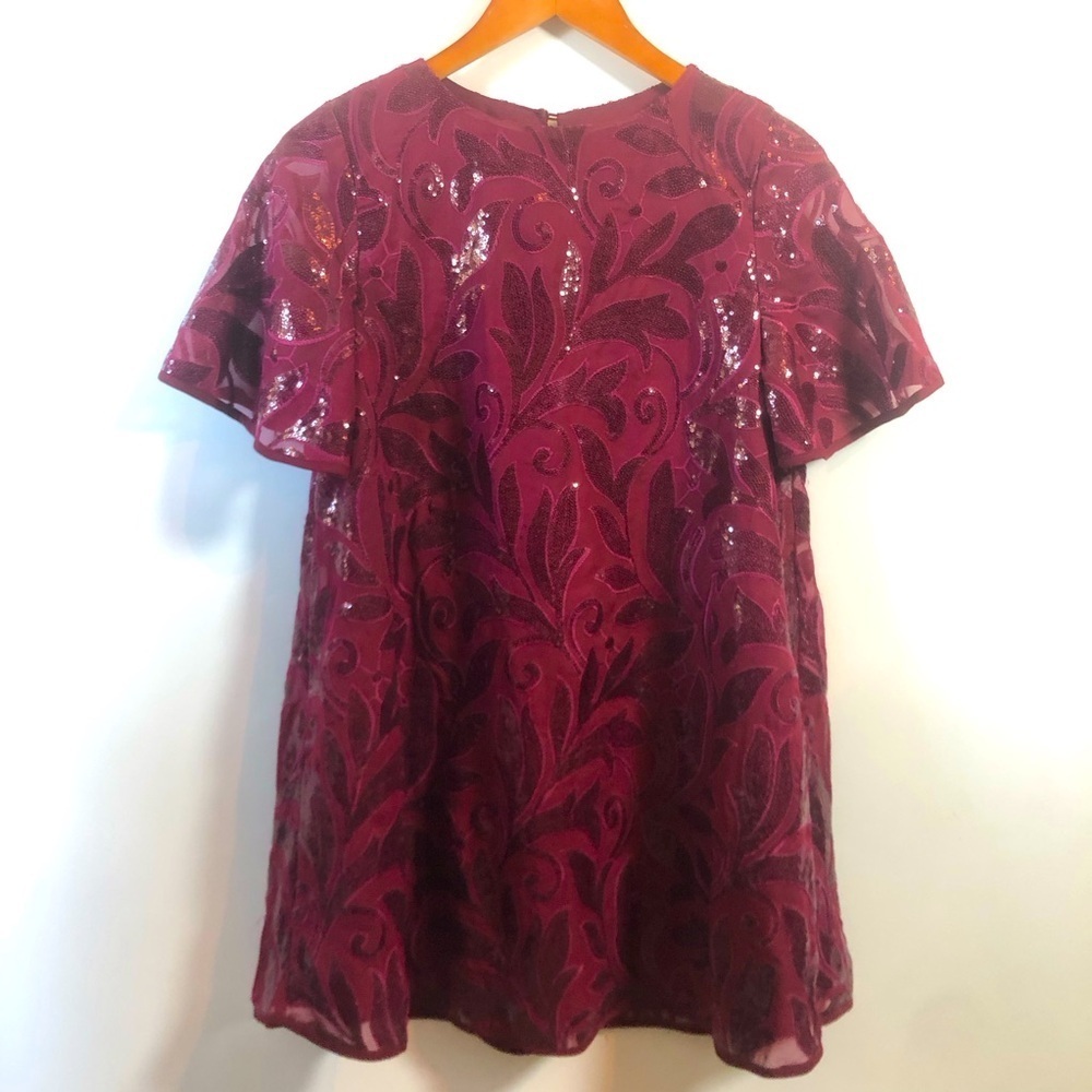 Show Me Your MuMu Burgundy Sequin Dress - Picture 5 of 9